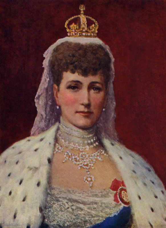 Kuningatar Alexandra (väri litho) tekijältä English School