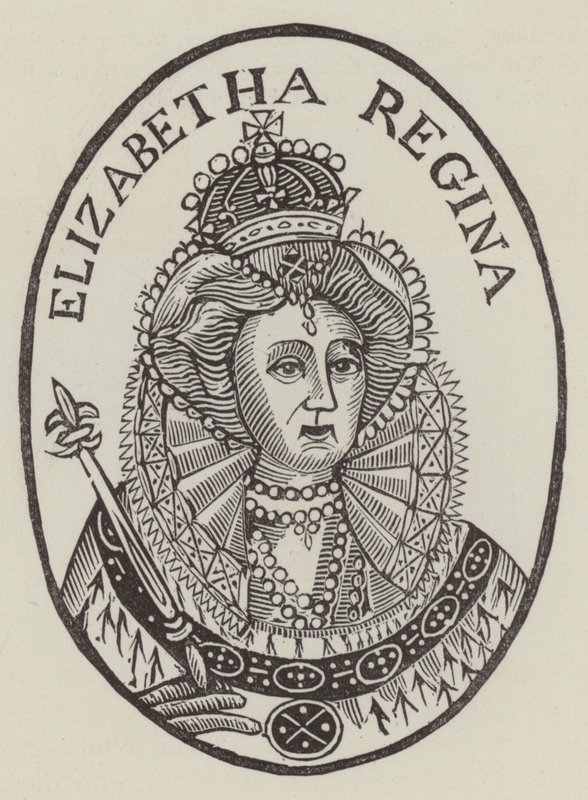Kuningatar Elisabet I (kaiverrus) tekijältä English School