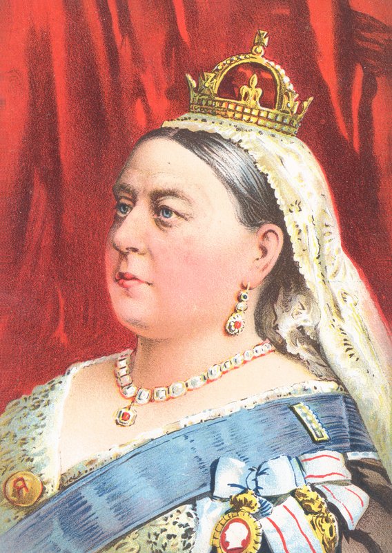 Queen Victoria - onnittelukortti tekijältä English School