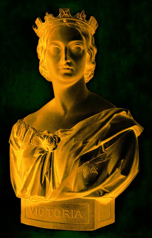 Queen Victoria, kuvitus Englannin kuningattareista tai Royal Book of Beautysta, julkaistu n. 1875 (digitaalisesti paranneltu kuva) tekijältä English School