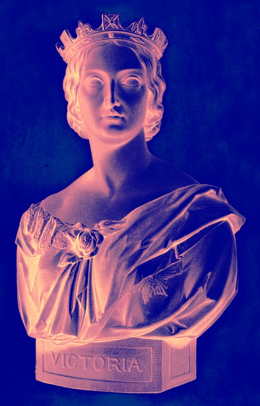 Queen Victoria, kuvitus Englannin kuningattareista tai Royal Book of Beautysta, julkaistu n. 1875 (digitaalisesti paranneltu kuva) tekijältä English School