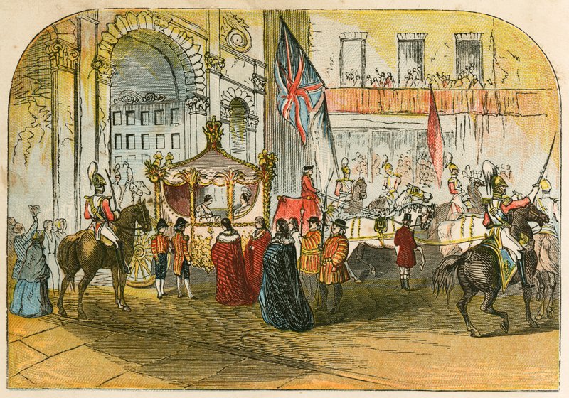 Kuningatar Victorian ensimmäinen vierailu kaupungissa (9. marraskuuta 1837) tekijältä English School
