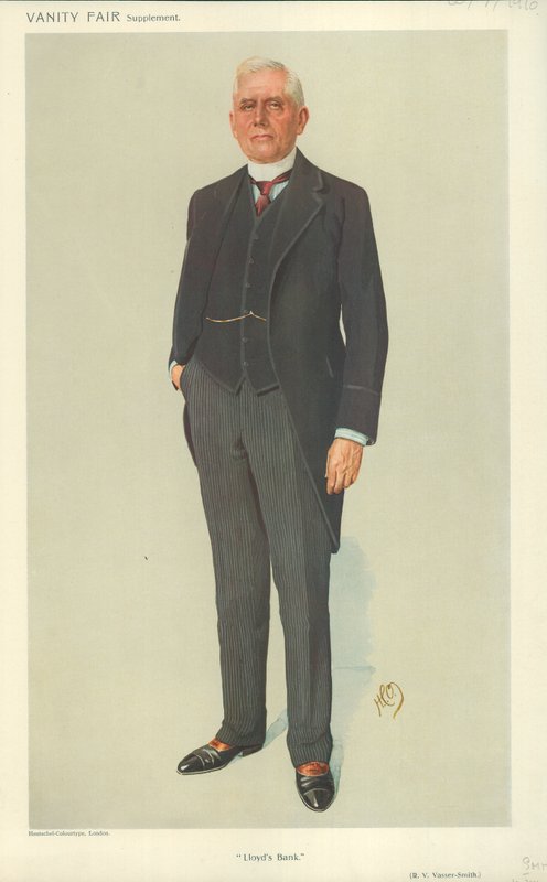 RV Vassar-Smith, Lloyds Bank, 20. heinäkuuta 1910, Vanity Fair -sarjakuva tekijältä English School