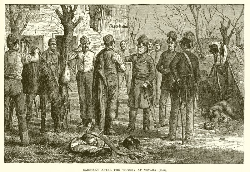 Radetsky Novaran voiton jälkeen (1849) tekijältä English School