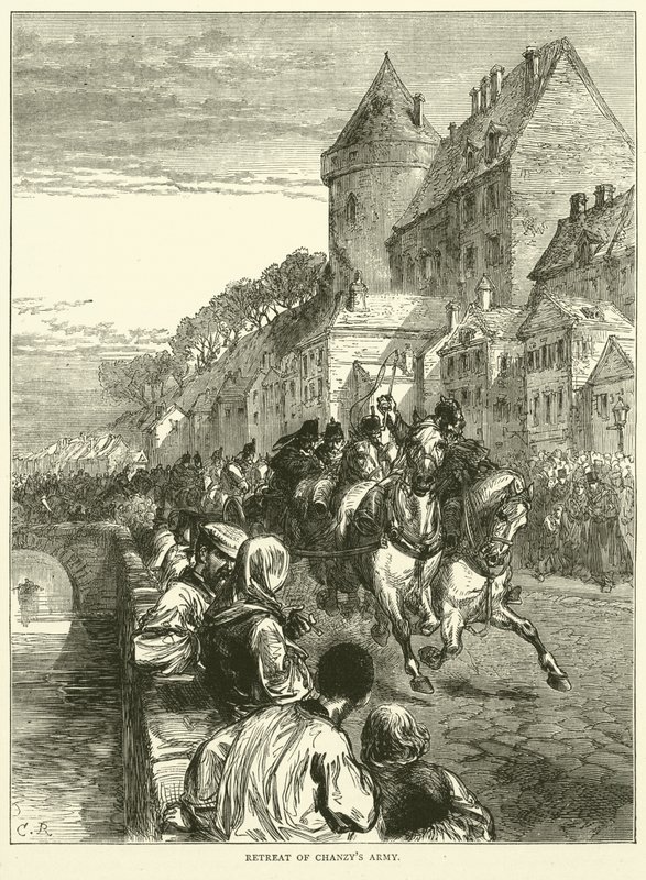 Chanzysin armeijan vetäytyminen tammikuussa 1871 tekijältä English School