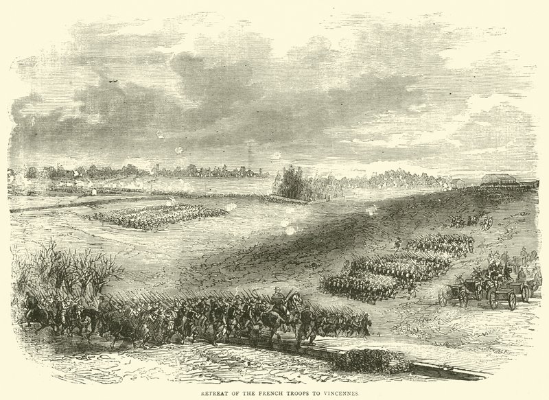 Ranskan joukkojen vetäytyminen Vincennesiin joulukuussa 1870 tekijältä English School