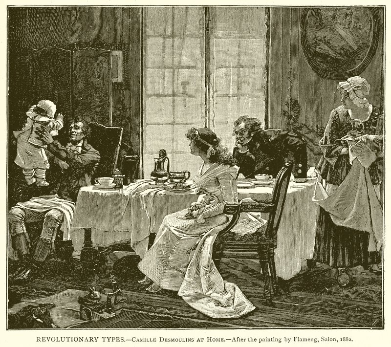 Vallankumoukselliset tyypit. - Camille Desmoulins kotona tekijältä English School