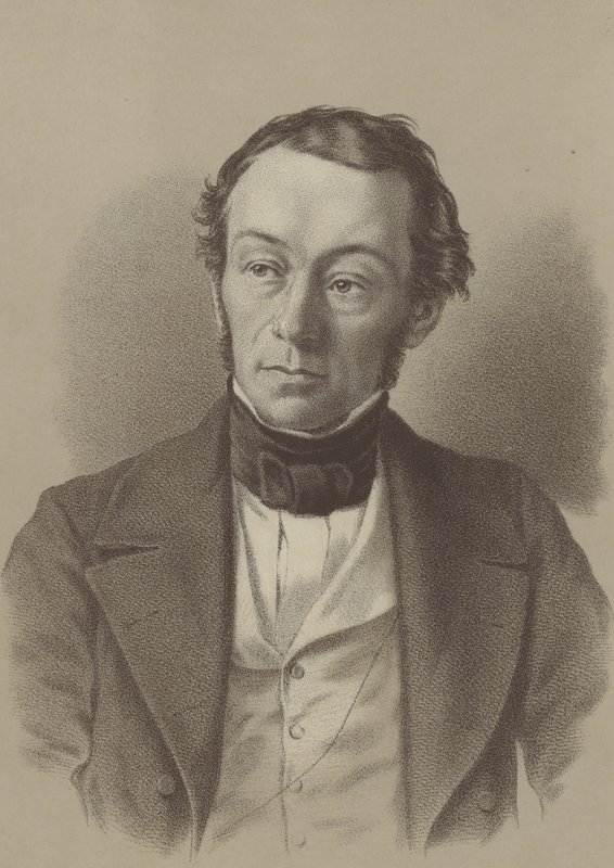 Richard Cobden, brittiläinen valmistaja ja liberaalipoliitikko (litho) tekijältä English School