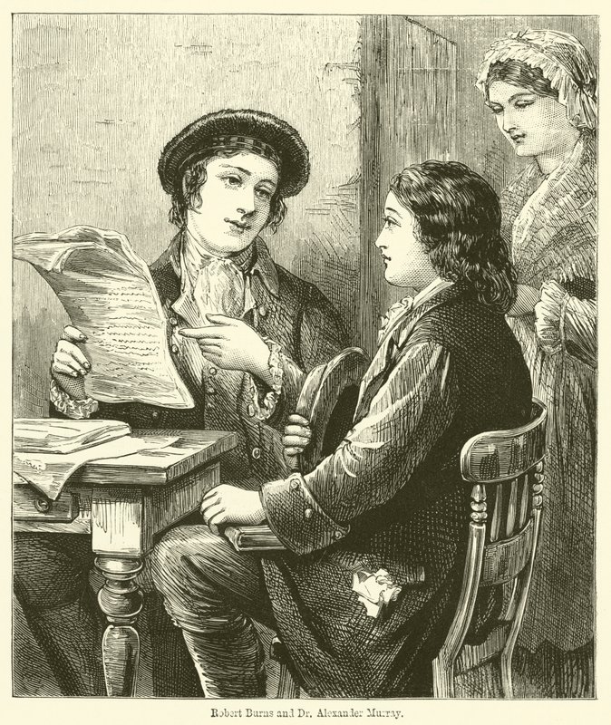 Robert Burns ja tohtori Alexander Murray (kaiverrus) tekijältä English School