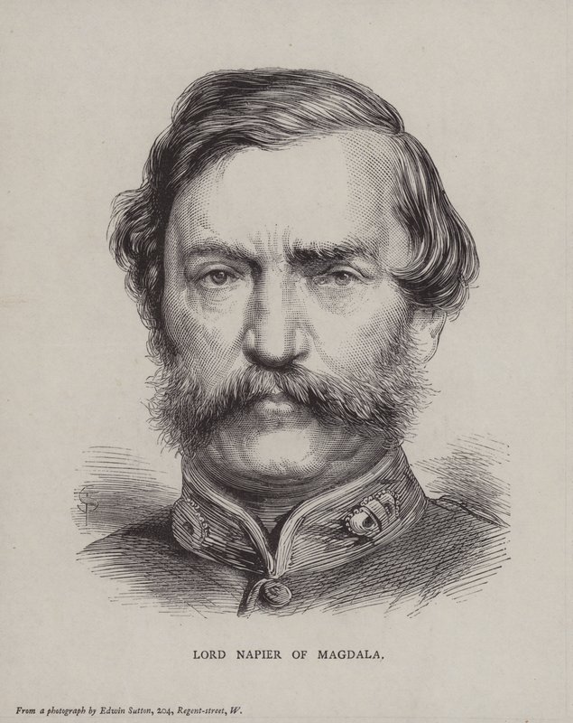 Robert Napier, Magdalan ensimmäinen paroni Napier, brittikenraali tekijältä English School