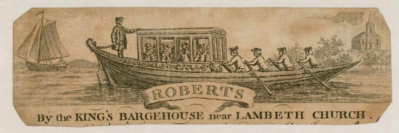 Roberts, Kings Bargehousen luona lähellä Lambethin kirkkoa tekijältä English School
