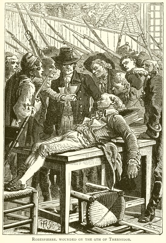 Robespierre haavoittui Thermidorin 9. päivänä tekijältä English School