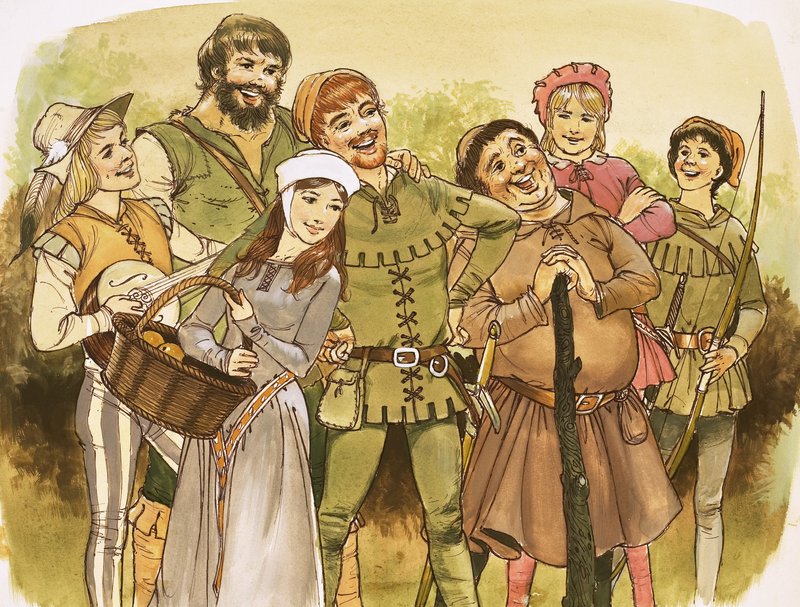 Robin Hood ja hänen iloiset miehet tekijältä English School