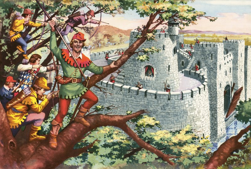 Robin Hood ja hänen iloiset miehensä tekijältä English School