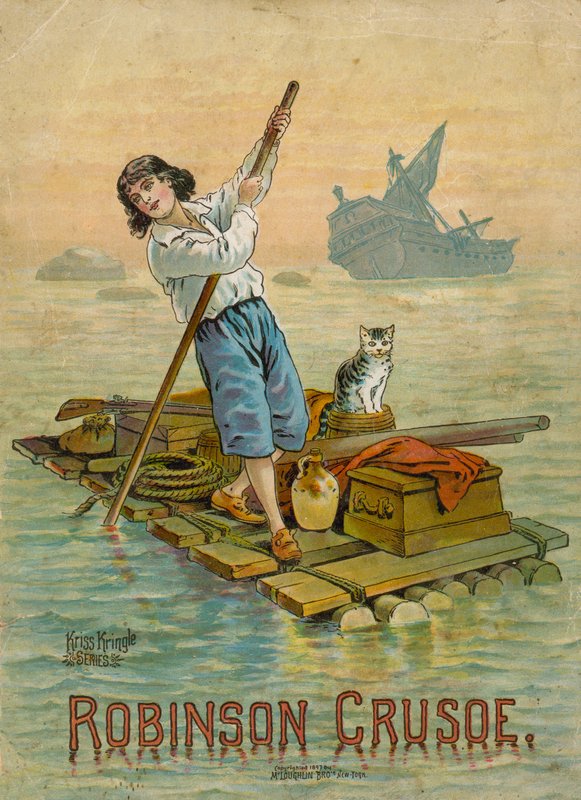 Robinson Crusoe lautallaan tekijältä English School