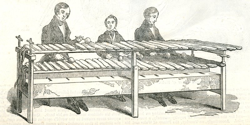 Rock-musiikki. Esitettiin Bond Streetillä vuonna 1842 tekijältä English School