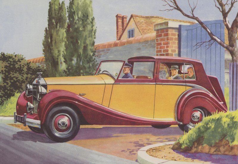 Rolls-Royce (värillinen litografia) tekijältä English School