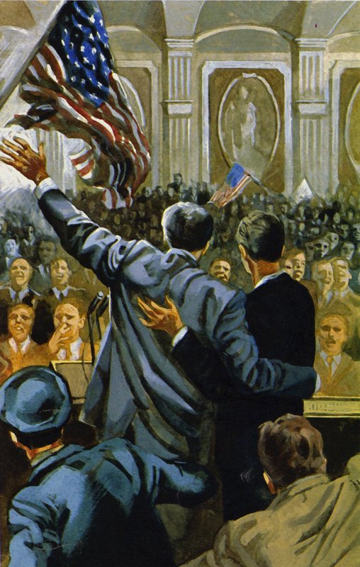 Roosevelt valittiin uudelleen presidentiksi vuonna 1940 tekijältä English School