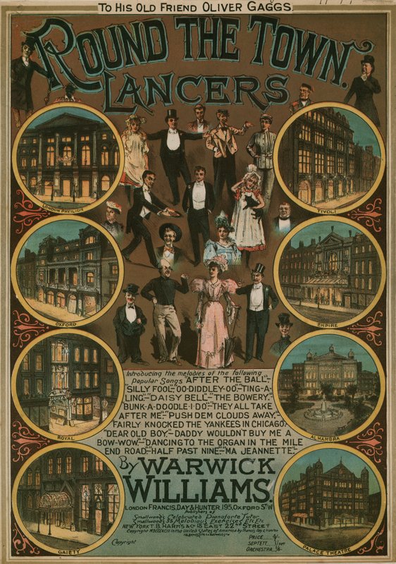 Warwick Williamsin Round the Town Lancers; nuotit tekijältä English School