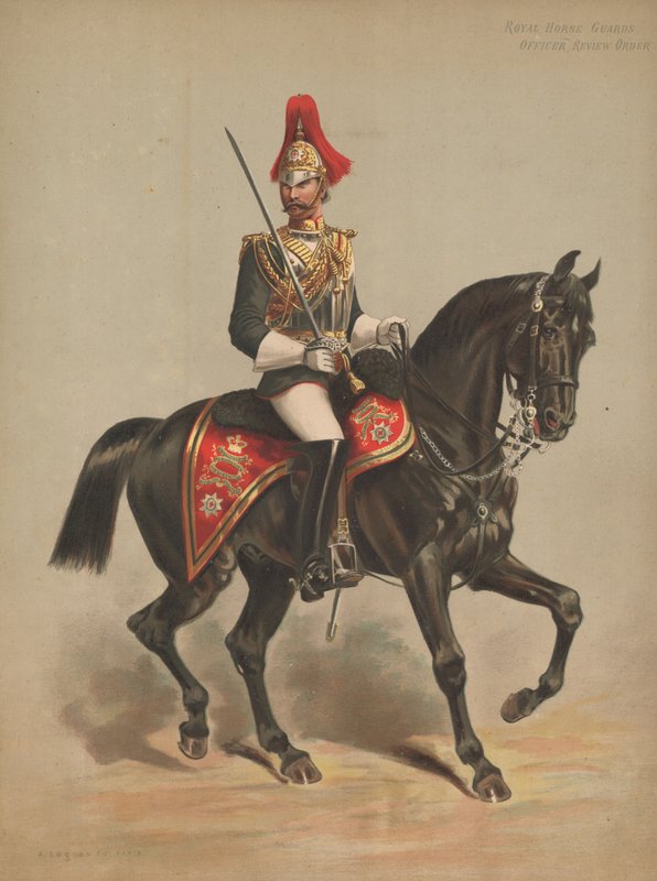 Royal Horse Guards, upseeri, tarkistusmääräys tekijältä English School