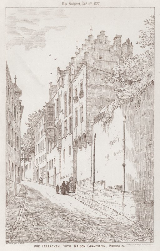 Rue Terracken, Maison Gravestein, Bryssel (kaiverrus) tekijältä English School