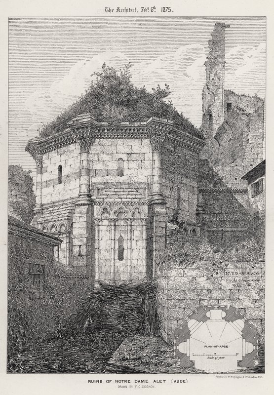 Notre Dame Aletin rauniot, Aude (kaiverrus) tekijältä English School