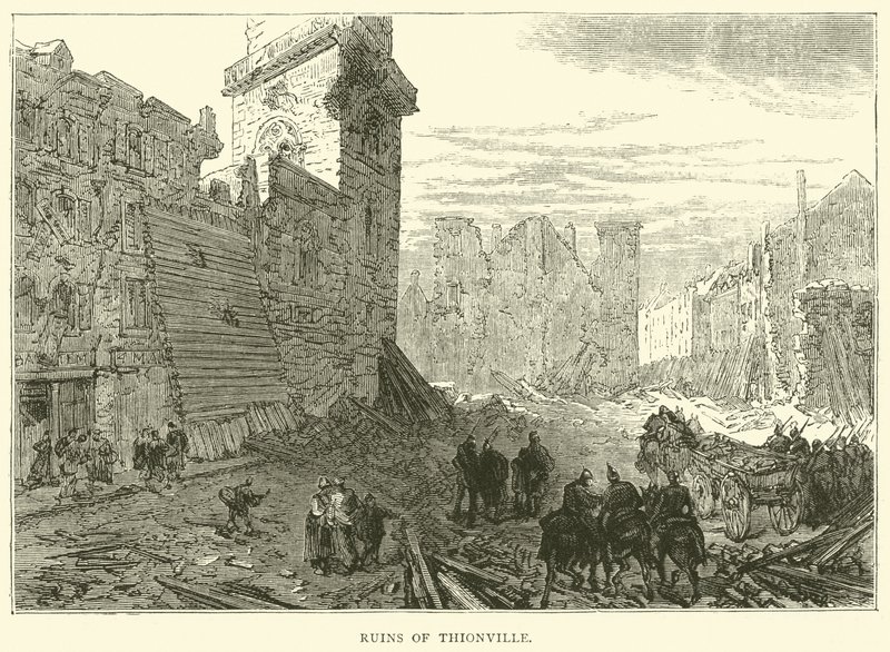 Thionvillen rauniot, joulukuu 1870 tekijältä English School
