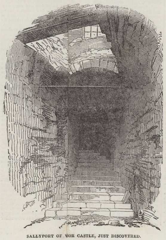 Sallyport of Windsorin linna, juuri löydetty (kaiverrus) tekijältä English School