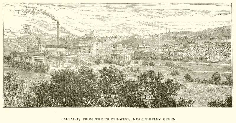 Saltaire, luoteesta, lähellä Shipley Greeniä tekijältä English School