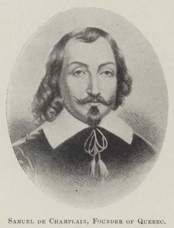Samuel de Champlain, Quebecin perustaja (litho) tekijältä English School