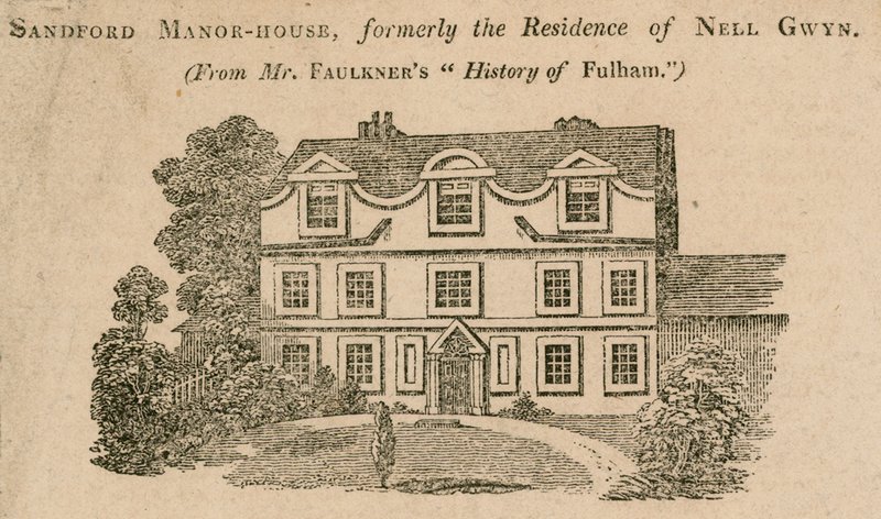 Sandford Manor House, Fulham, Lontoo, entinen Nell Gwynnen asuinpaikka tekijältä English School