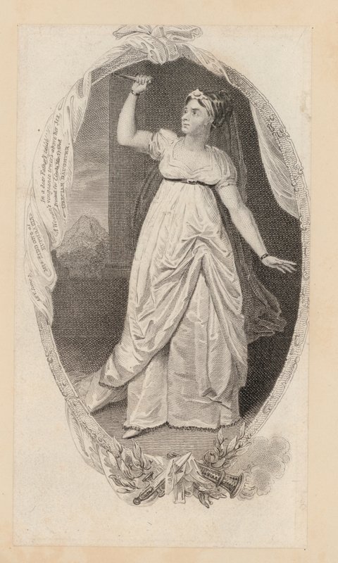 Sarah Siddons, näyttelijä, Euphrasia (kaiverrus) tekijältä English School