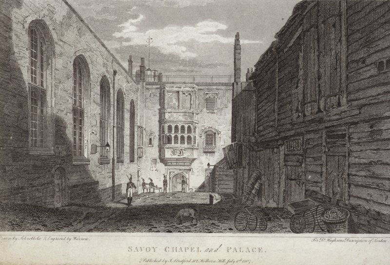 Savoyn kappeli ja palatsi, Lontoo, 1807 tekijältä English School
