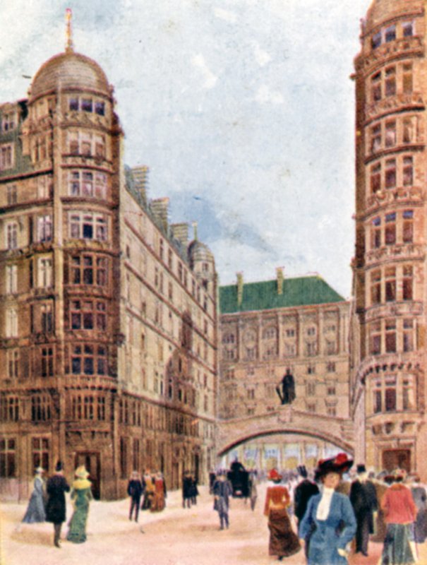 Savoy Hotel, Lontoo (väri litho) tekijältä English School