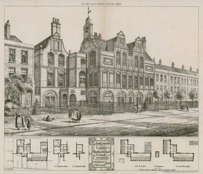 Lontoon koululautakunta, Blackheath Road Schools, Greenwich, Lontoo tekijältä English School