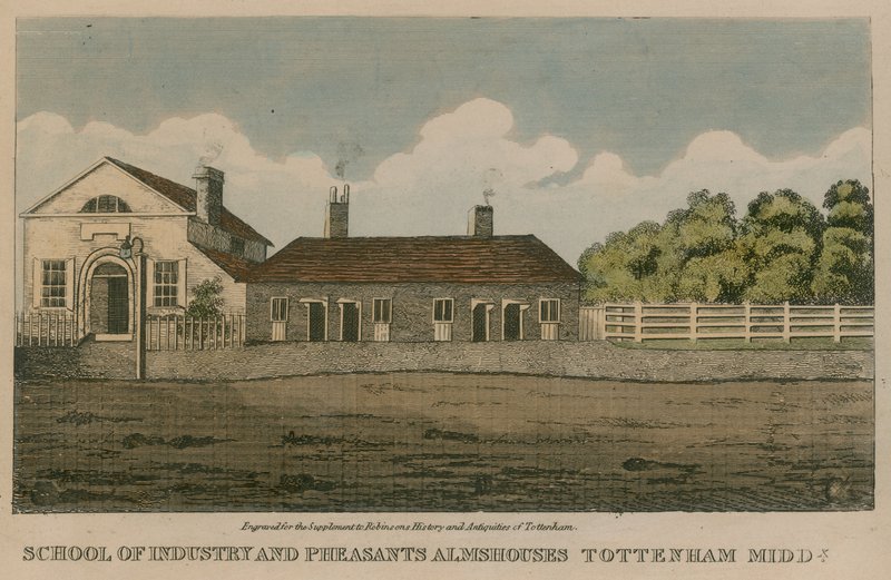 School of Industry and Pheasants Almshouses, Tottenham, Lontoo tekijältä English School