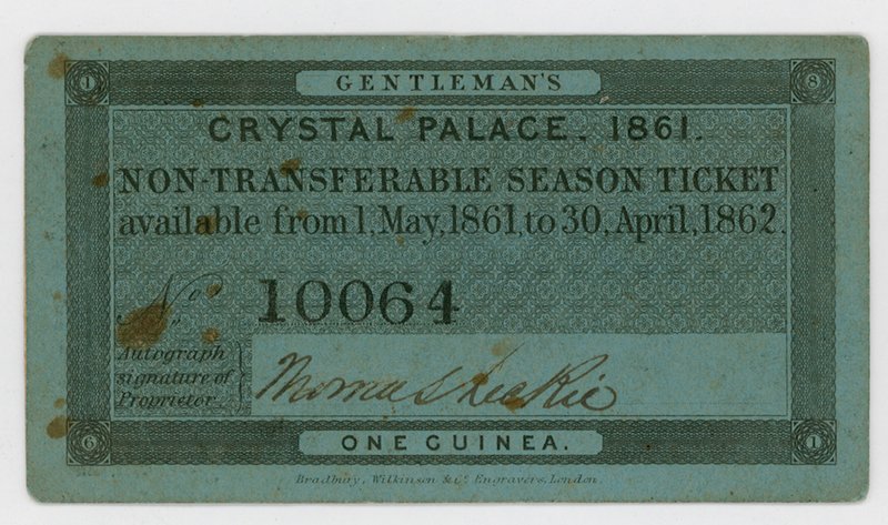 Kausikortti Crystal Palaceen, 186162 tekijältä English School