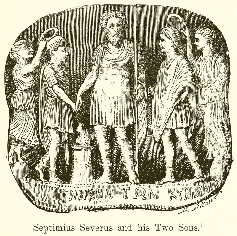 Septimius Severus ja hänen kaksi poikaansa tekijältä English School