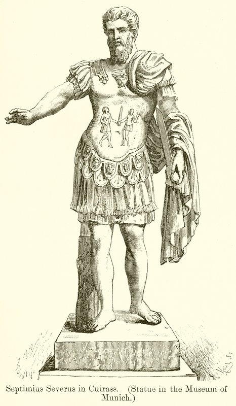 Septimius Severus Cuirassissa. (patsas Münchenin museossa) tekijältä English School