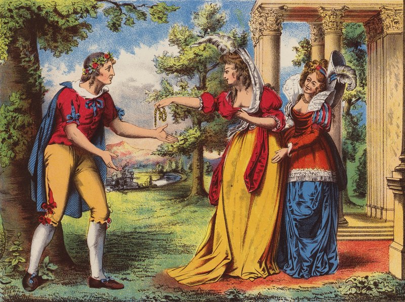 Shakespeare: Shakespeare: Kuten haluatte (chromolitho) tekijältä English School
