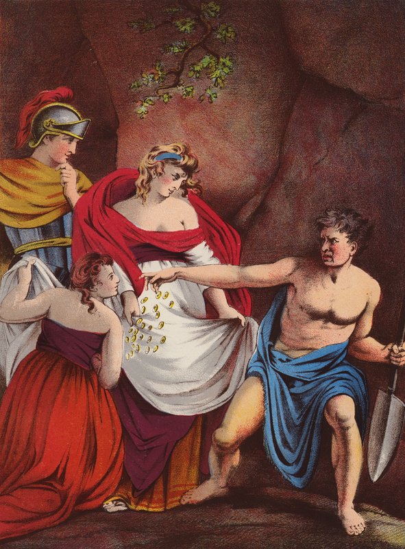 Shakespeare: Ateenan Timon (chromolitho) tekijältä English School