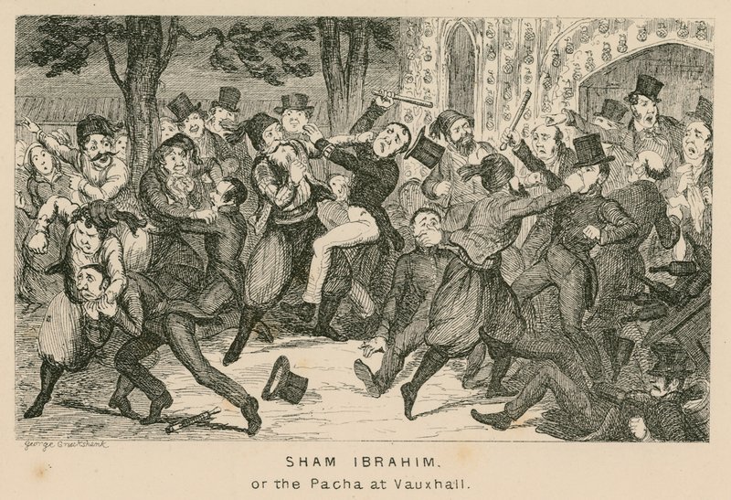 Sham Ibrahim tai Pacha Vauxhall Gardensissa Lontoossa tekijältä English School