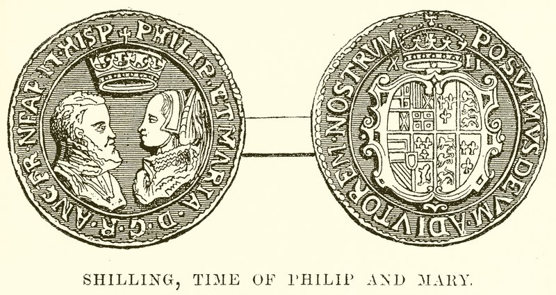 Shilling, Filippuksen ja Marian aika tekijältä English School