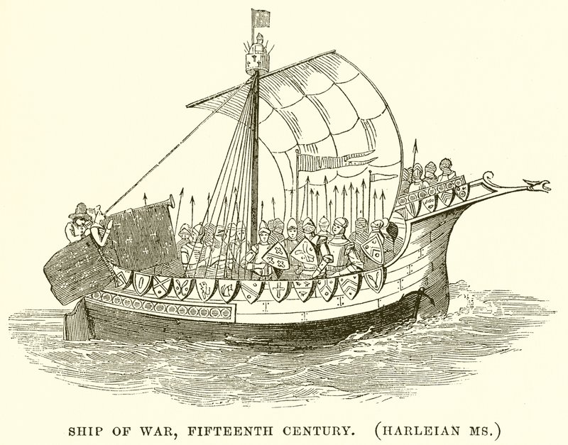 Sotalaiva, 1500-luku. (Harleian neiti) tekijältä English School