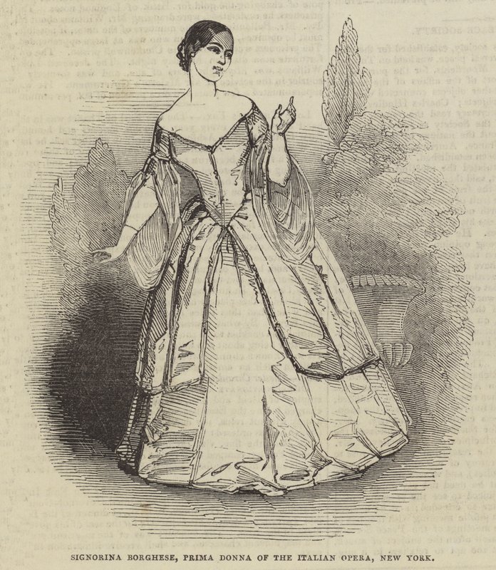 Signorina Borghese, Italian oopperan primadonna, New York tekijältä English School