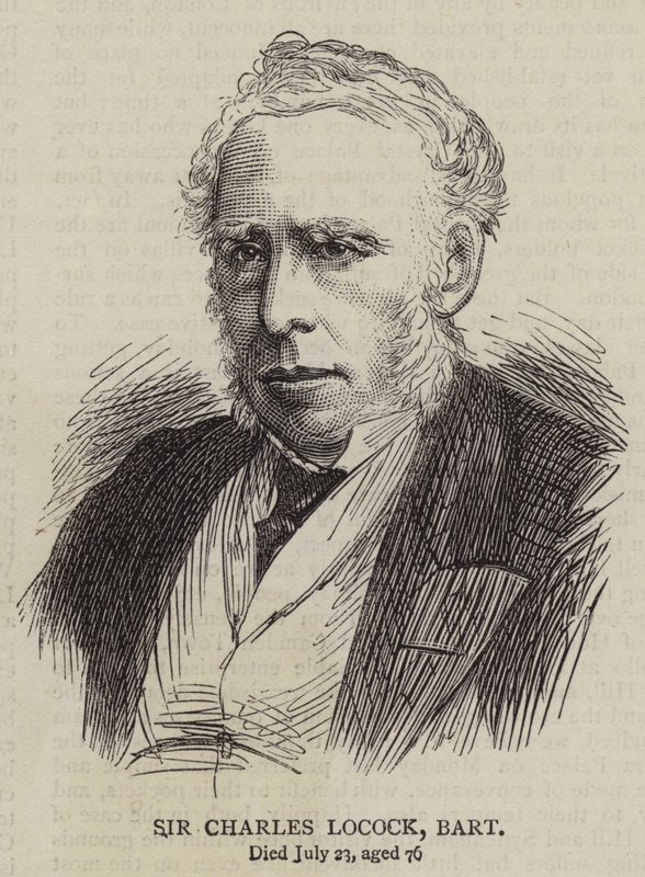 Sir Charles Locock, Baronet (kaiverrus) tekijältä English School