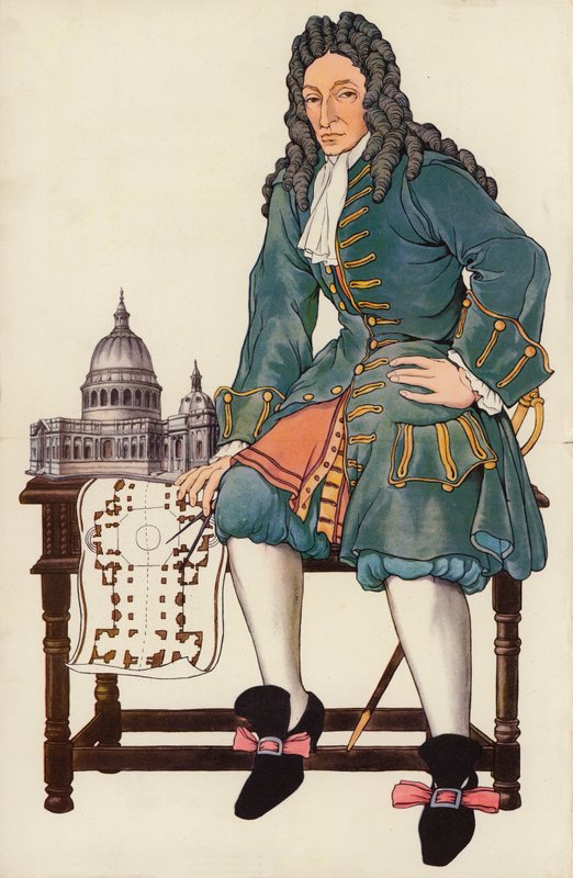 Sir Christopher Wren (värinen lito) tekijältä English School
