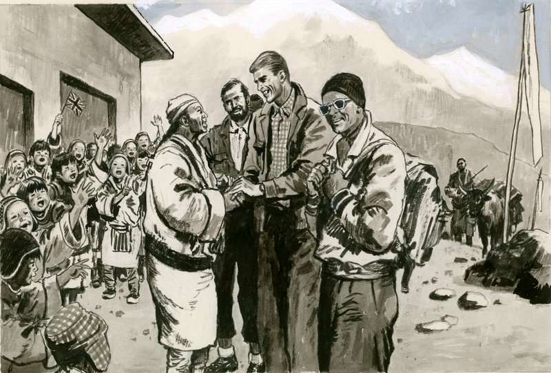 Sir Edmund Hillary palaa Himalajalle tekijältä English School