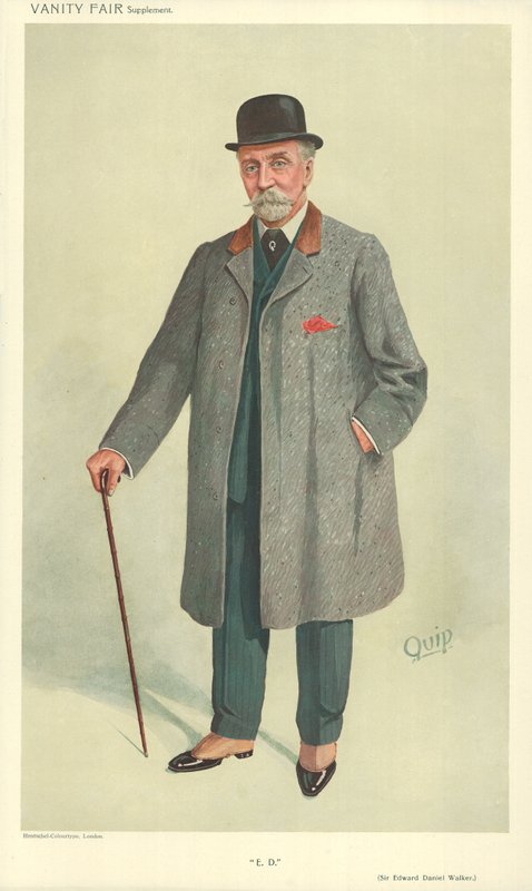 Sir Edward Daniel Walker, E D, 13. lokakuuta 1909, Vanity Fair -sarjakuva tekijältä English School