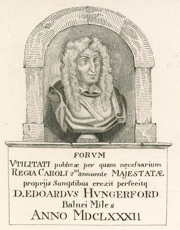 Sir Edward Hungerford, joka luotiin Bathin ritariksi kuningas Kaarle II:n kruunajaisissa tekijältä English School